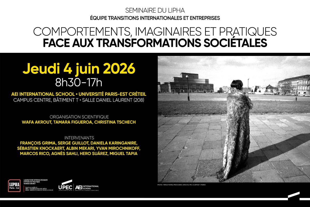 Comportements, imaginaires et pratiques face aux transformations sociétales
