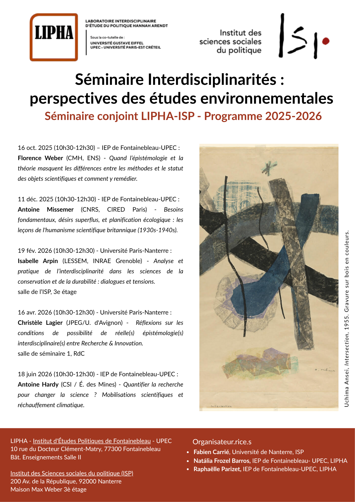 Séminaire interdisciplinarité LIPHA