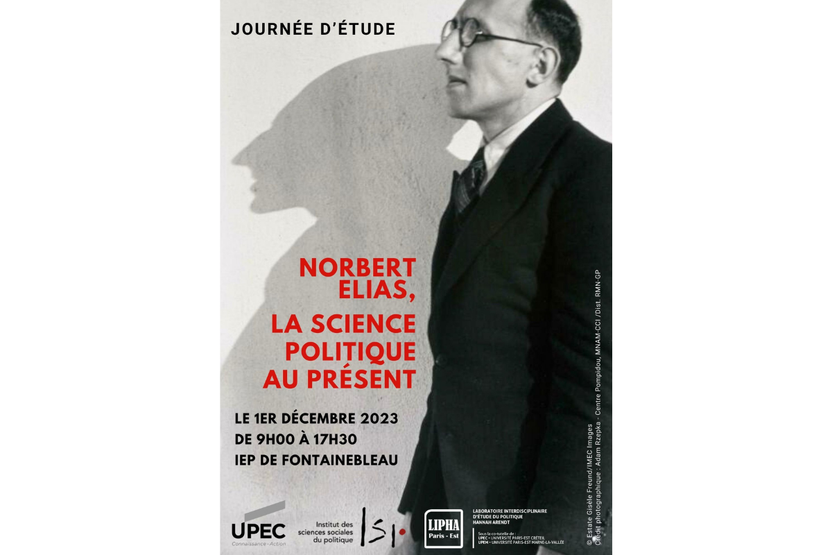 Affiche journée d'étude Norbert Elias