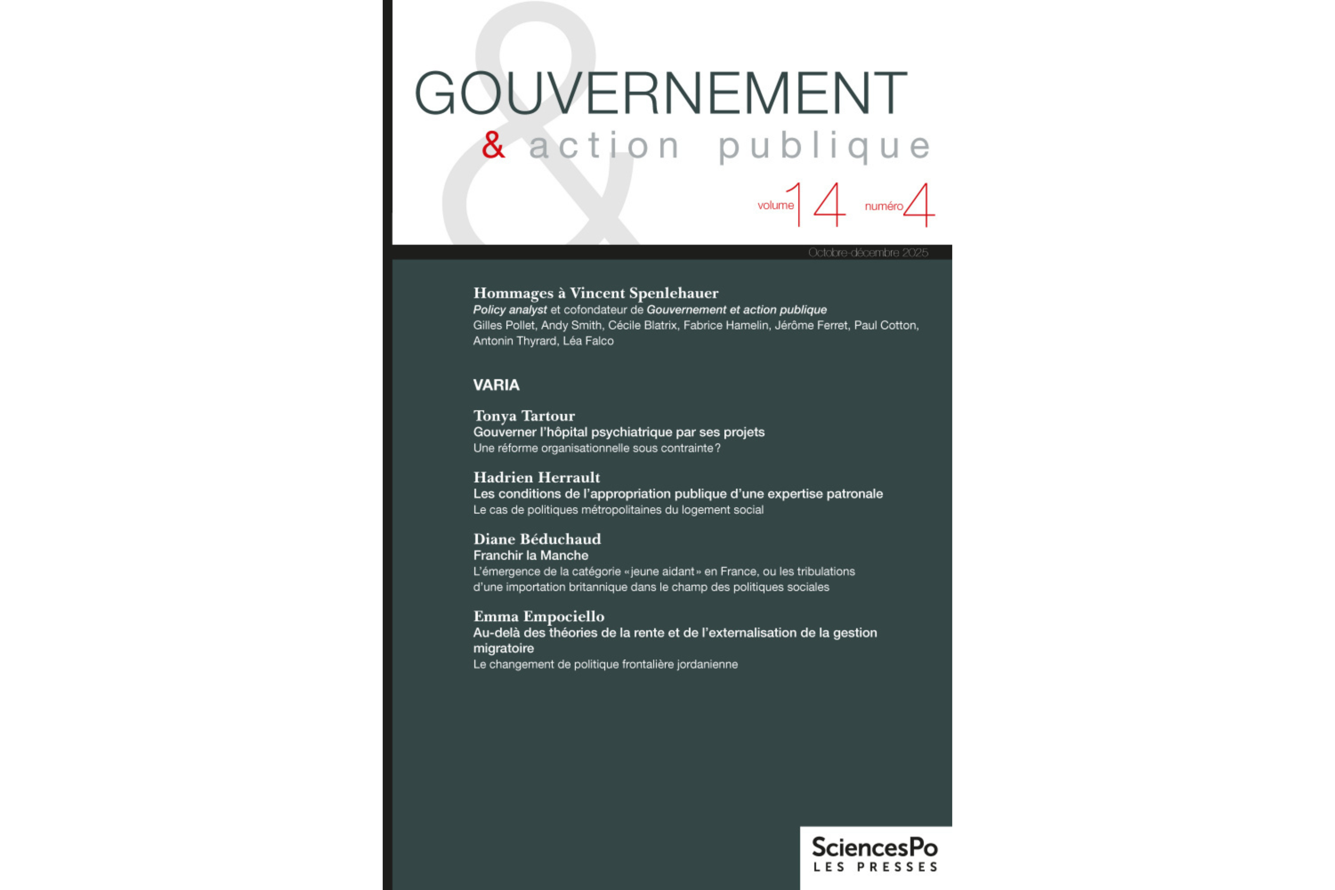Gouvernement et action publique